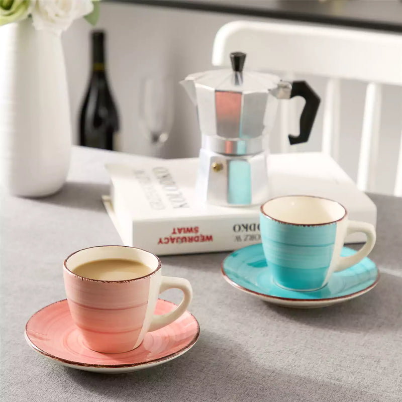 Bella Cups and Saucers Set of 4 - Image 6