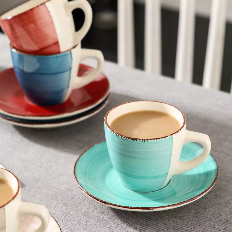 Bella Cups and Saucers Set of 4 - Image 13
