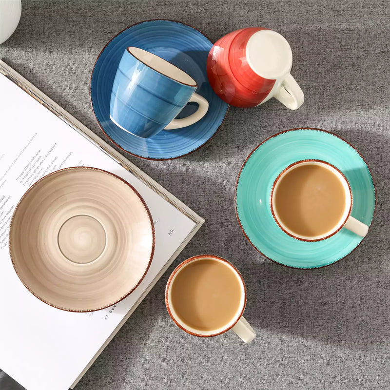 Bella Cups and Saucers Set of 4 - Image 12
