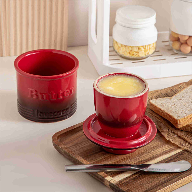 Stoneware Butter Crock - Image 2