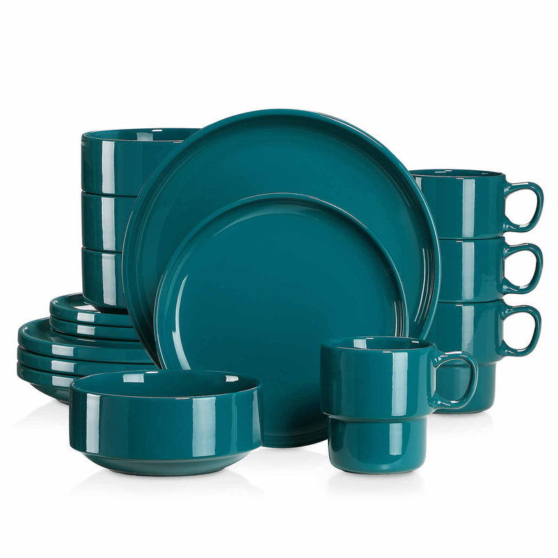 LOVECASA 16 Piece Porcelain Dinnerware Set - Image 13