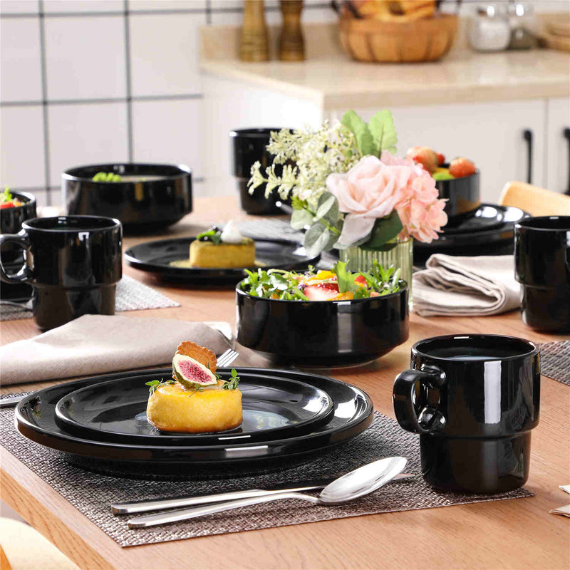 LOVECASA 16 Piece Porcelain Dinnerware Set - Image 2