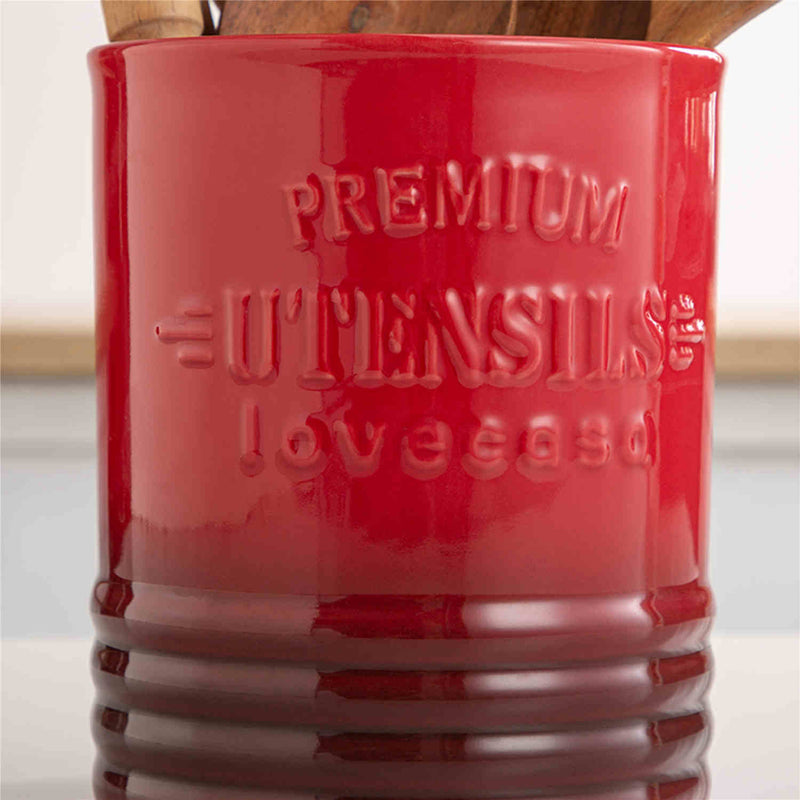 LOVECASA Embossed Utensil Crock - Image 4
