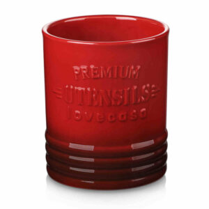 LOVECASA Embossed Utensil Crock