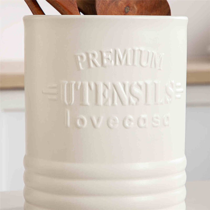 LOVECASA Embossed Utensil Crock - Image 9