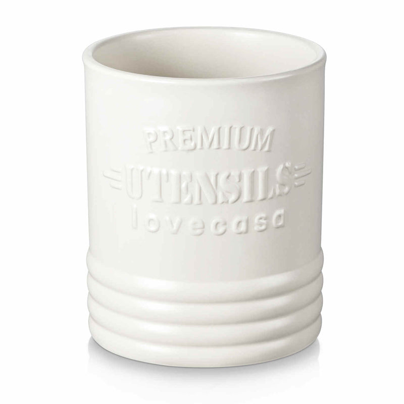 LOVECASA Embossed Utensil Crock - Image 6