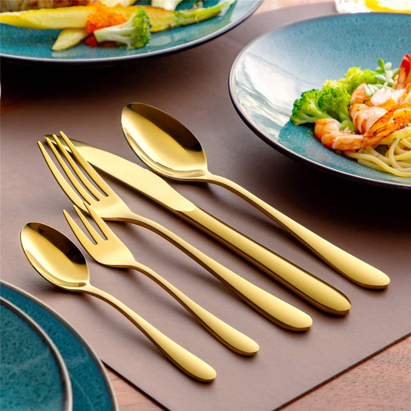 30 Piece Flatware Set Rounded Tip Service for 6 - Image 15