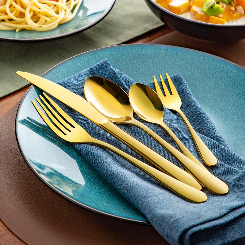 30 Piece Flatware Set Rounded Tip Service for 6 - Image 17