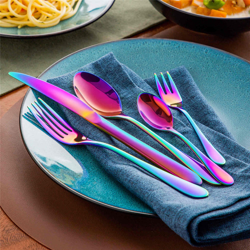 30 Piece Flatware Set Rounded Tip Service for 6 - Image 43