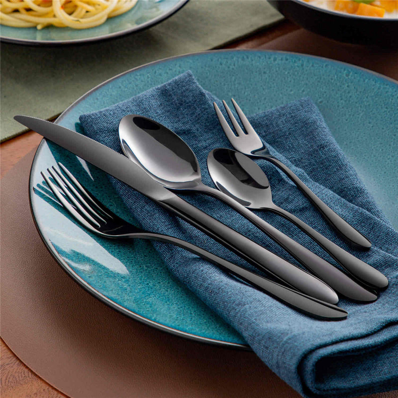 30 Piece Flatware Set Rounded Tip Service for 6 - Image 25
