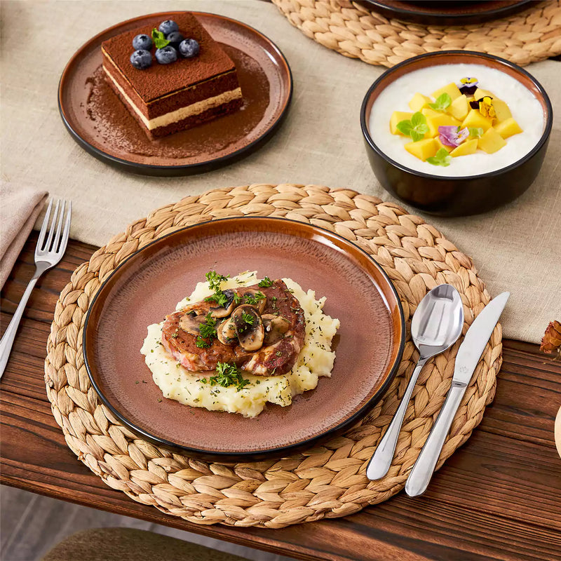 Amber 12 Piece Dinnerware Set - Image 25