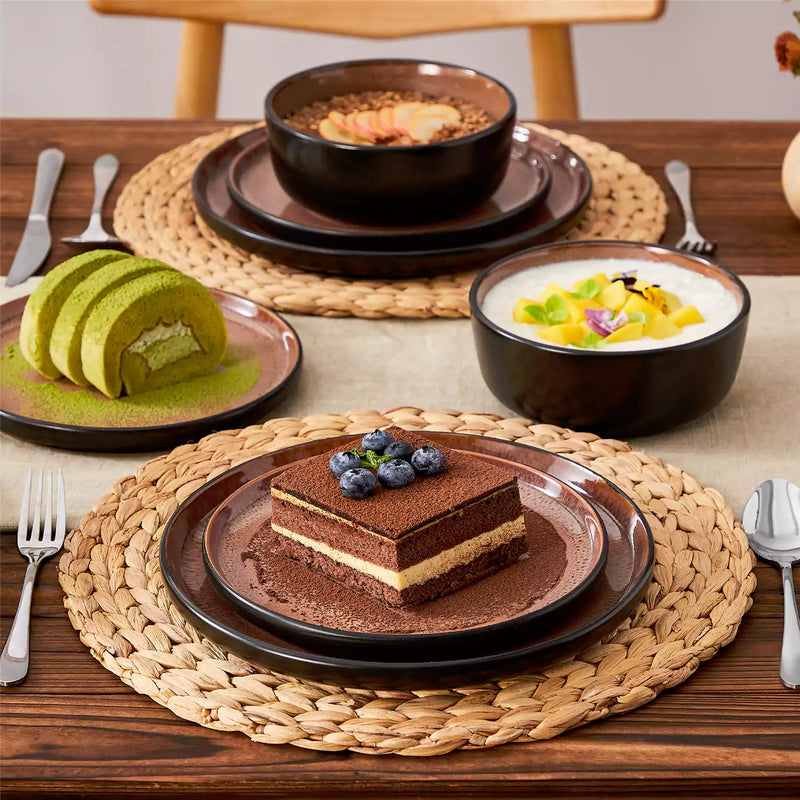 Amber 12 Piece Dinnerware Set - Image 26