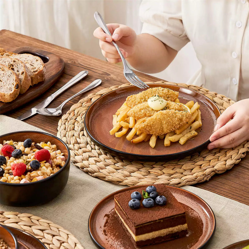 Amber 12 Piece Dinnerware Set - Image 27