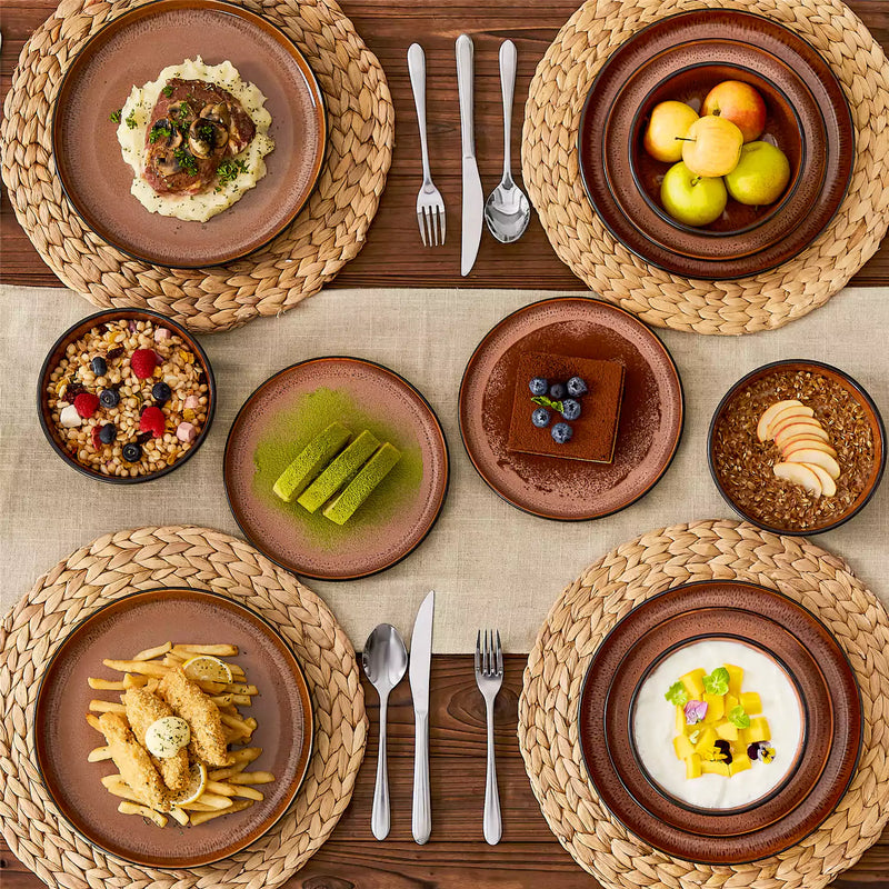 Amber 12 Piece Dinnerware Set - Image 29