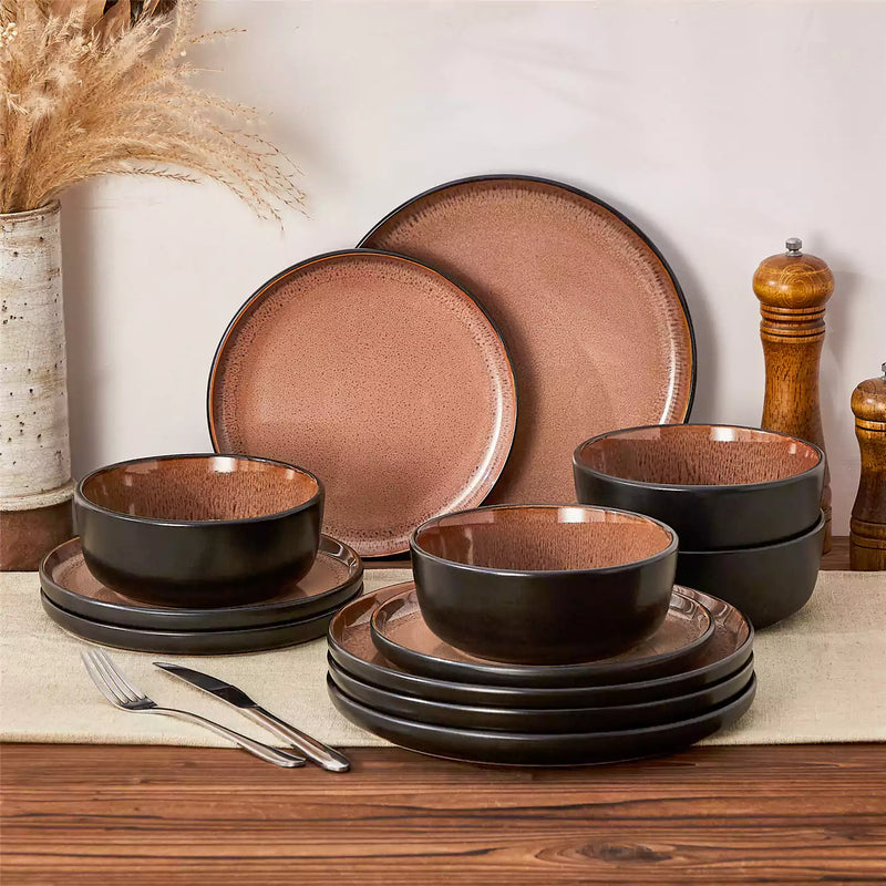 Amber 12 Piece Dinnerware Set - Image 33