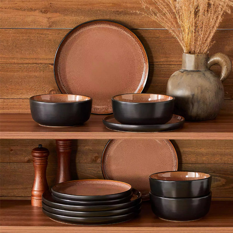 Amber 12 Piece Dinnerware Set - Image 34