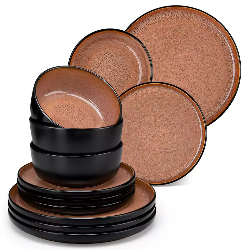 Amber 12 Piece Dinnerware Set - Image 24