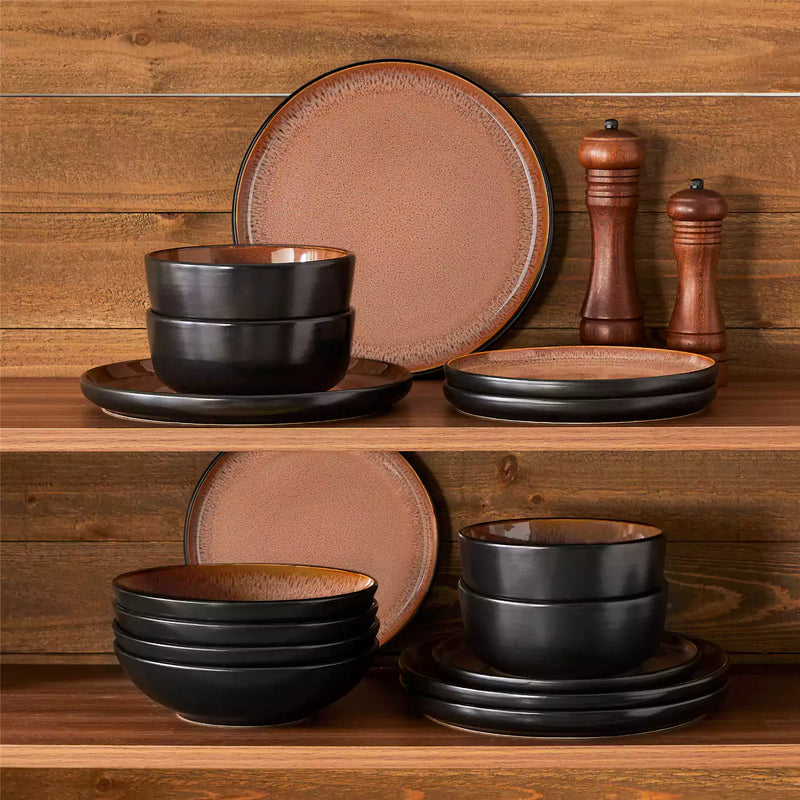 Amber 16 Piece Dinnerware Set - Image 43