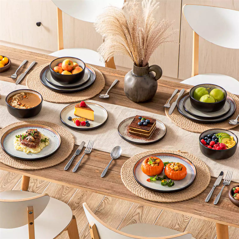 Amber 12 Piece Dinnerware Set - Image 52