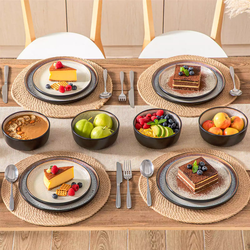 Amber 12 Piece Dinnerware Set - Image 54