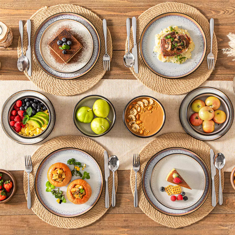 Amber 12 Piece Dinnerware Set - Image 53
