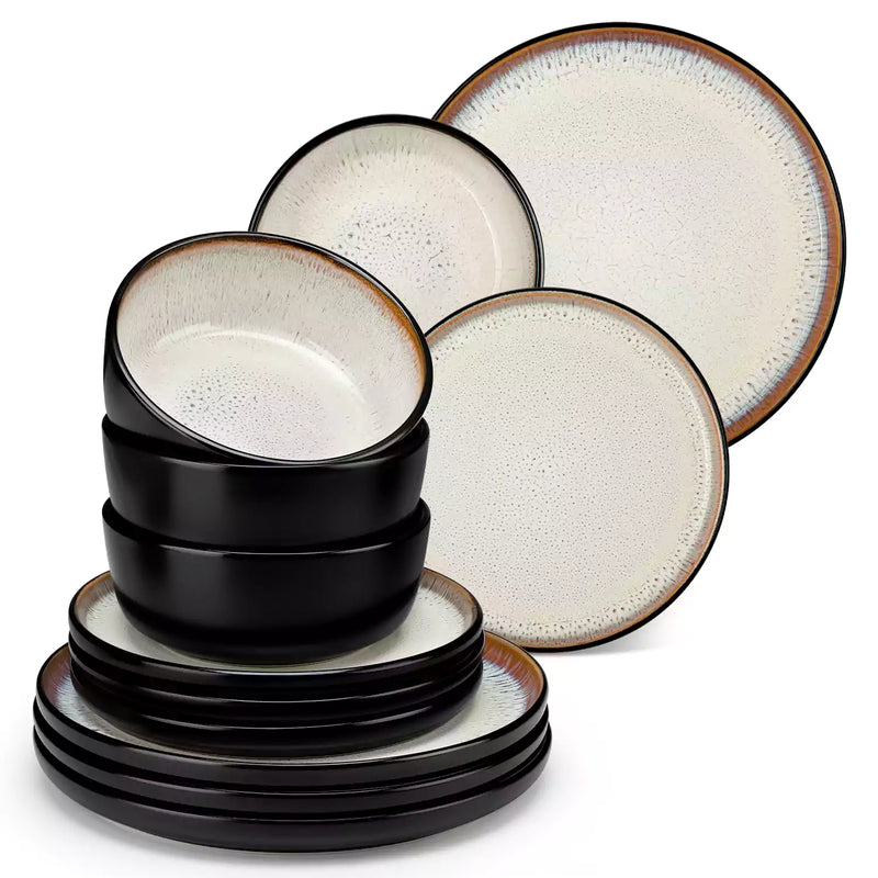 Amber 12 Piece Dinnerware Set - Image 48