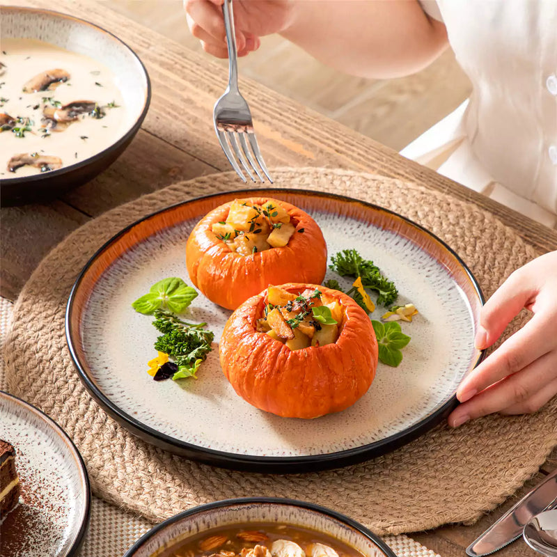 Amber 16 Piece Dinnerware Set - Image 64