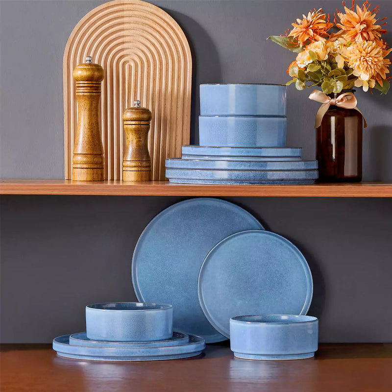 Anya Straight-Edge 12 Piece Dinnerware Set - Image 6