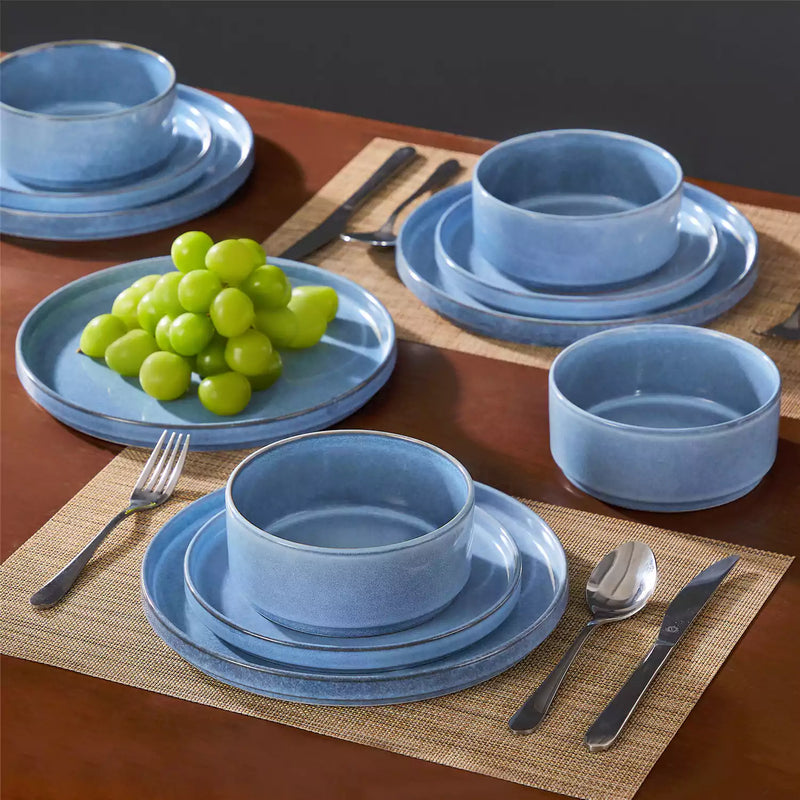 Anya Straight-Edge 12 Piece Dinnerware Set - Image 4