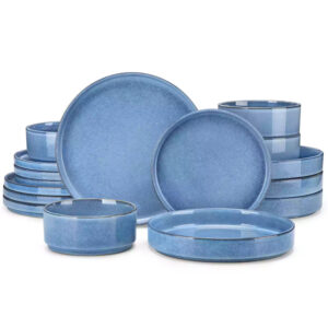 Anya Straight-Edge 16 Piece Dinnerware Set
