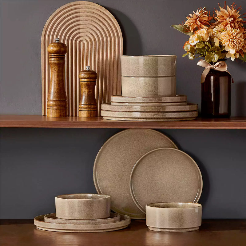 Anya Straight-Edge 12 Piece Dinnerware Set - Image 14