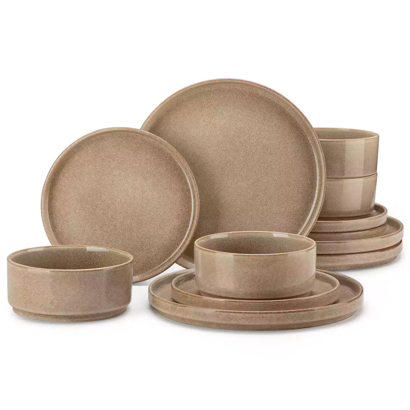 Anya Straight-Edge 12 Piece Dinnerware Set - Image 7