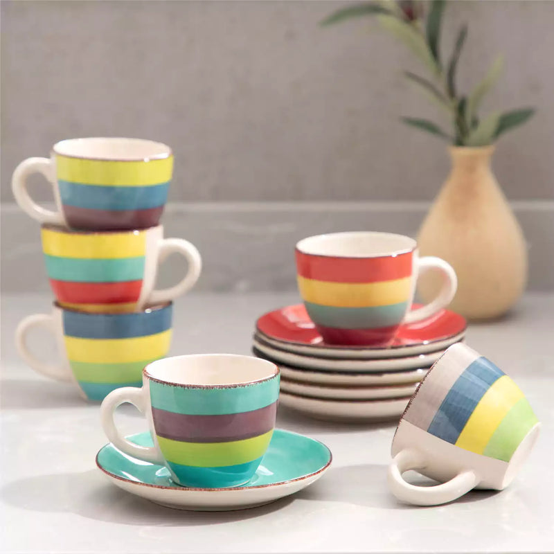Arco Cups and Saucers Set of 6 - Image 2