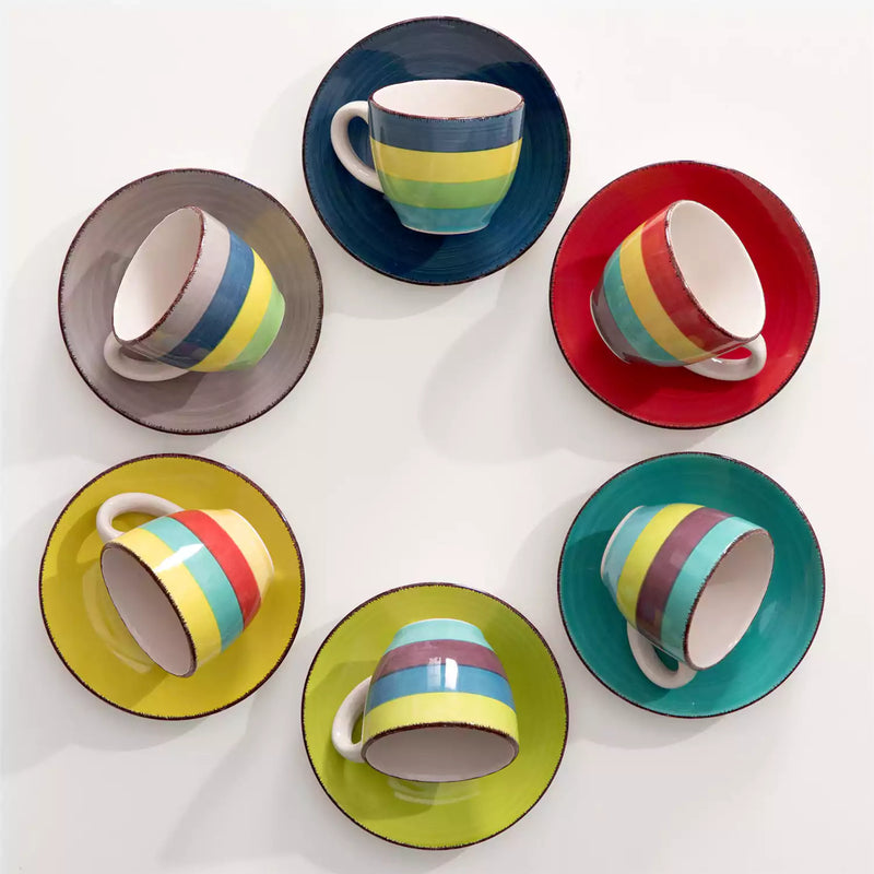 Arco Cups and Saucers Set of 6 - Image 8