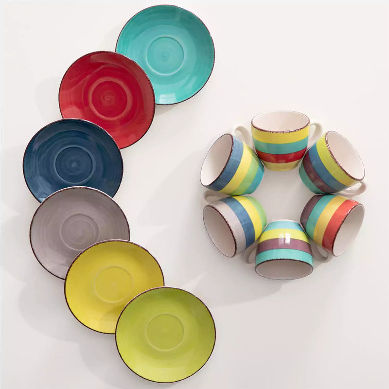 Arco Cups and Saucers Set of 6 - Image 9