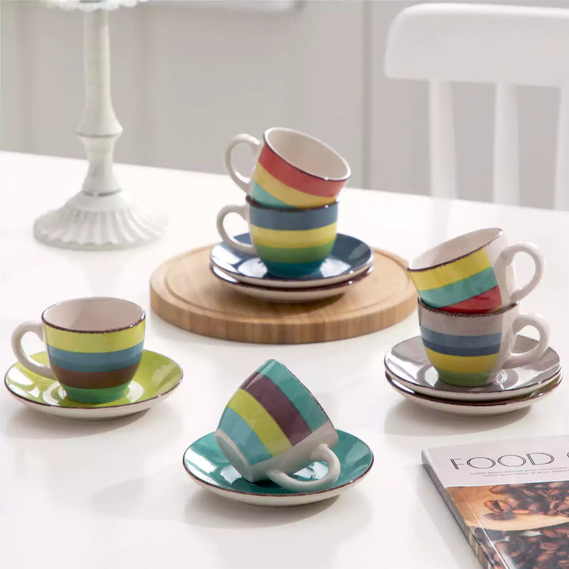 Arco Cups and Saucers Set of 6 - Image 3