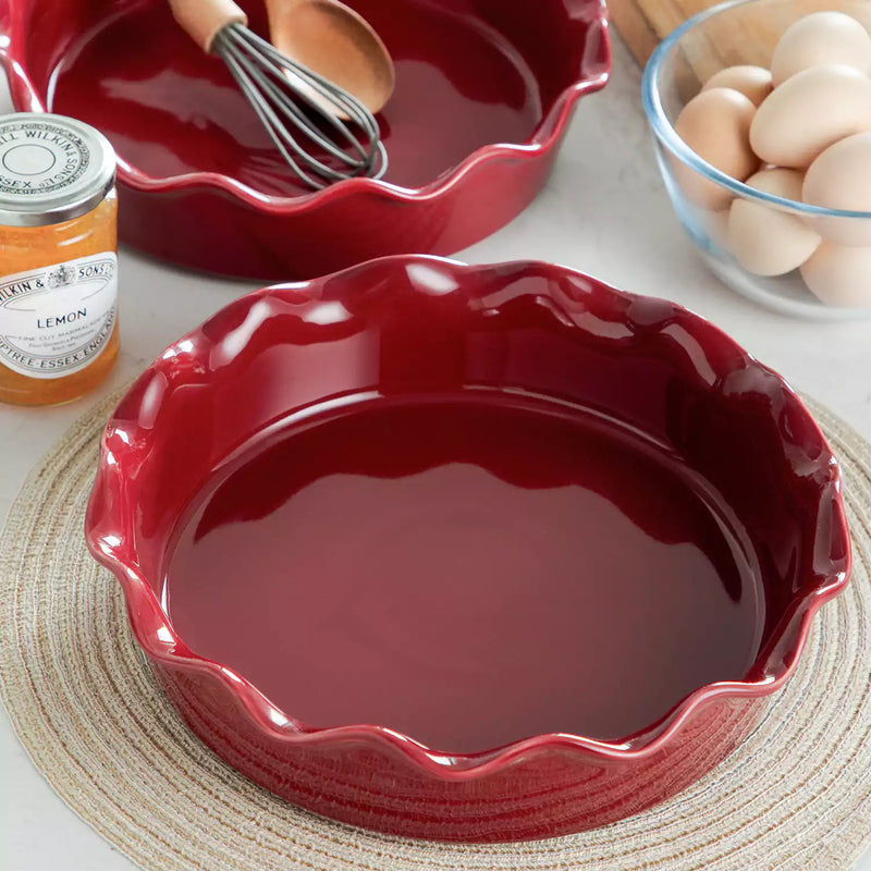 Cherry Red Fluted Pie Pan - Image 6