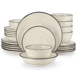 Bonbon Double-Sided 24 Piece Dinnerware Set