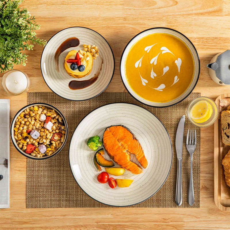 Bonbon Double-Sided 24 Piece Dinnerware Set - Image 3