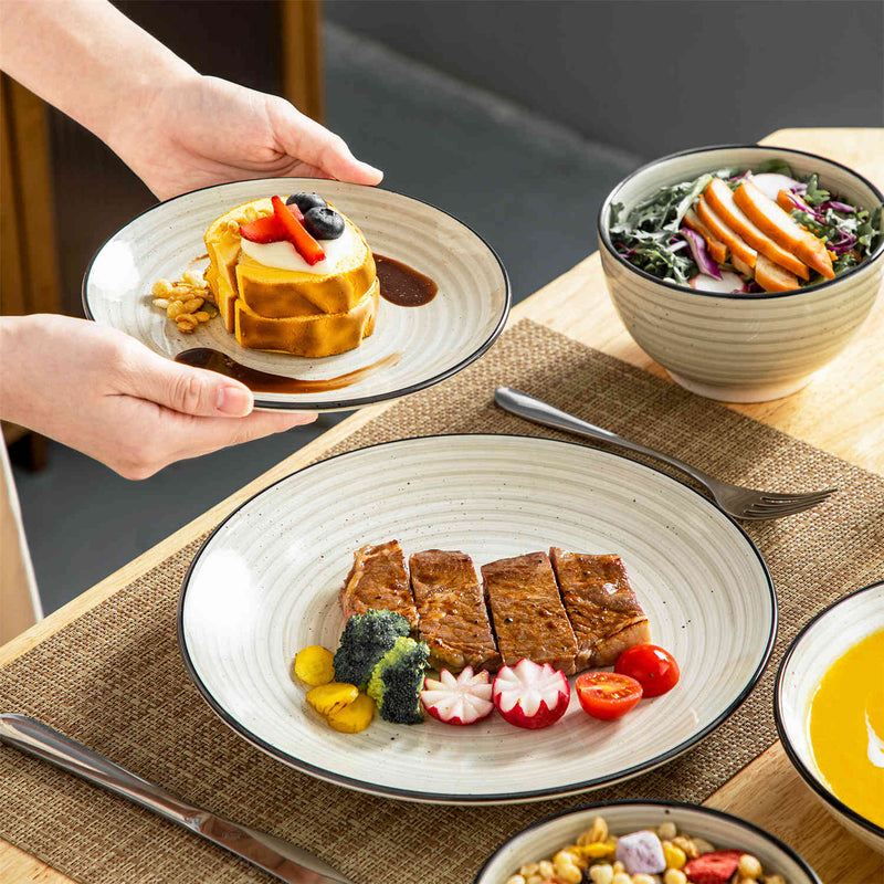 Bonbon Double-Sided 24 Piece Dinnerware Set - Image 5