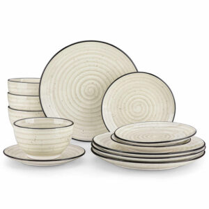 Bonbon Double-Sided 12 Piece Dinnerware Set