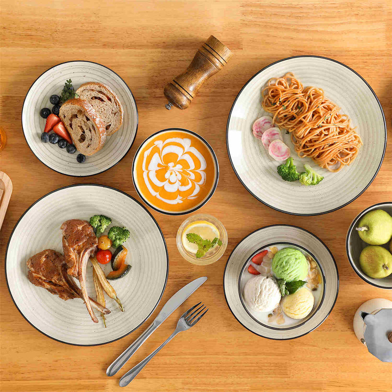 Bonbon Double-Sided 12 Piece Dinnerware Set - Image 7