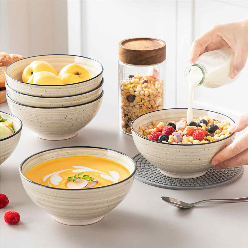 Bonbon Large Cereal Bowls Set of 6 - Image 6