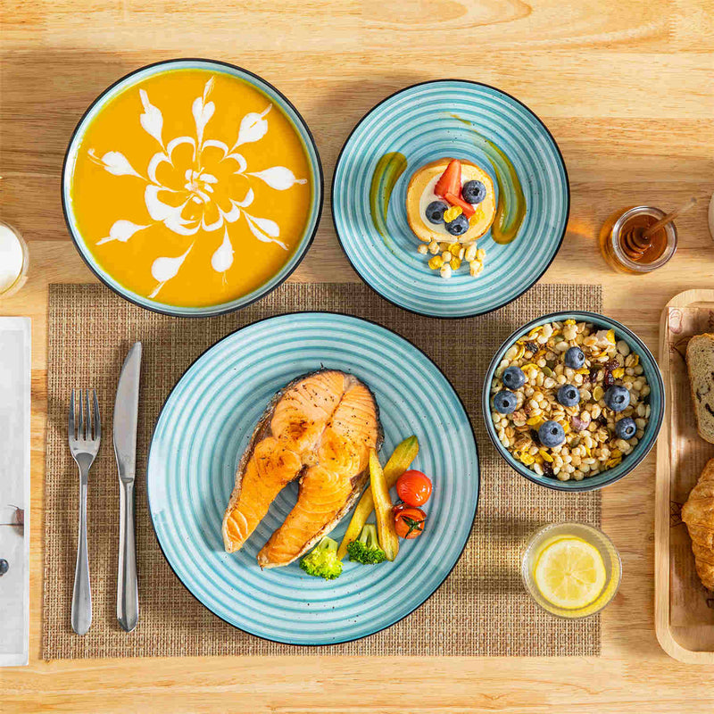 Bonbon Double-Sided 24 Piece Dinnerware Set - Image 14