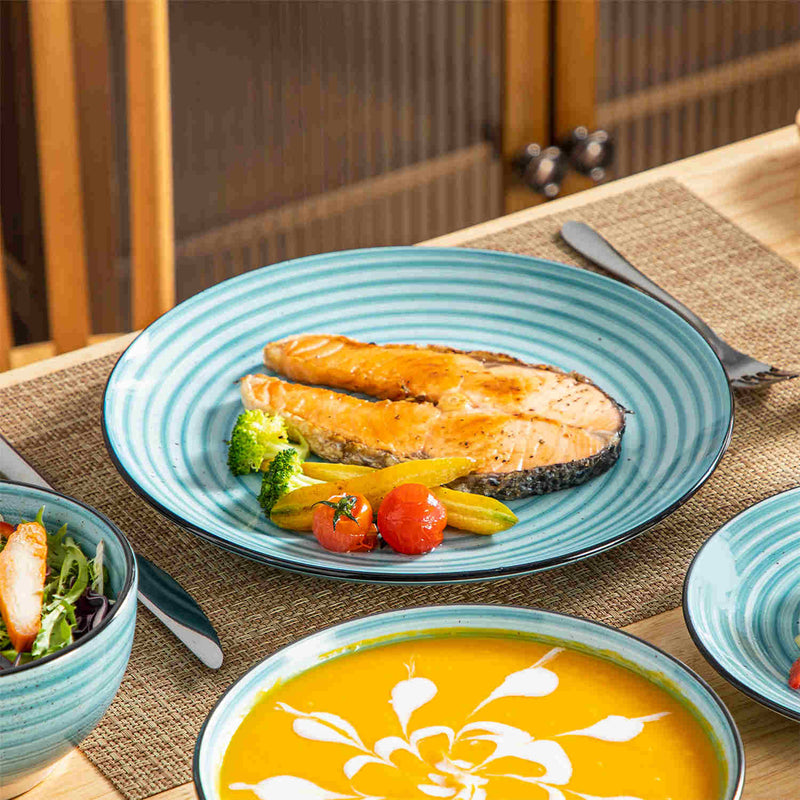 Bonbon Double-Sided 24 Piece Dinnerware Set - Image 11