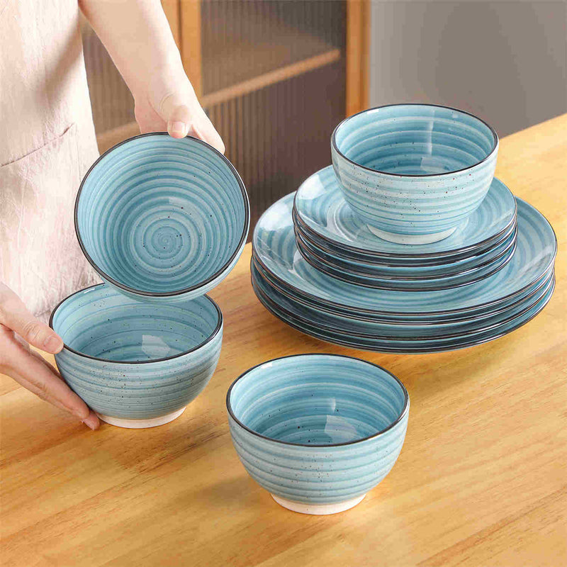 Bonbon Double-Sided 12 Piece Dinnerware Set - Image 14