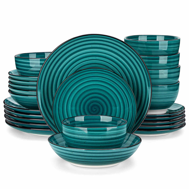 Bonbon Double-Sided 24 Piece Dinnerware Set - Image 17