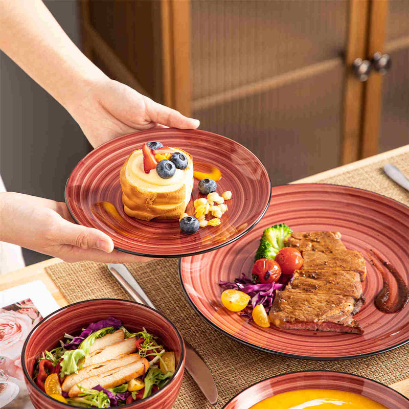 Bonbon Double-Sided 24 Piece Dinnerware Set - Image 30