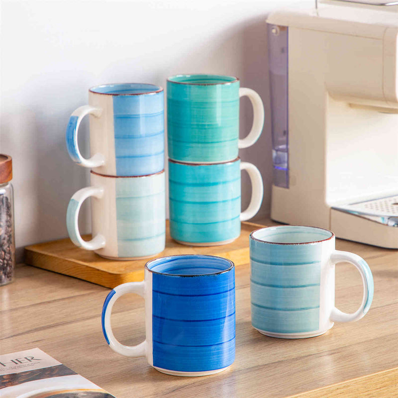 Bonita Large Round Mugs Set of 6 - Image 4