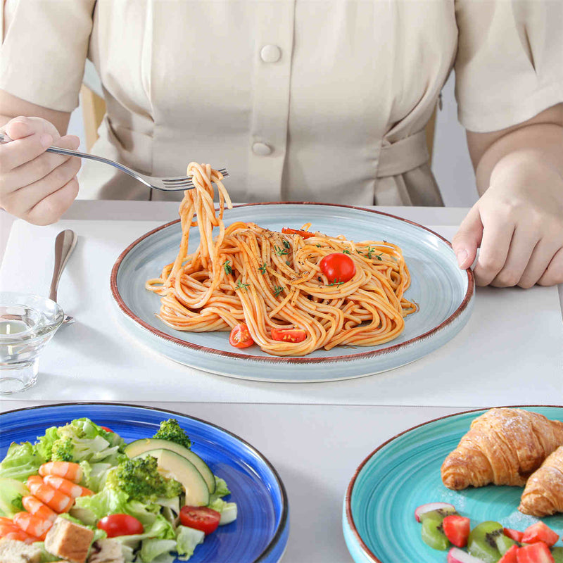 Bonita Straight-Edge Dinner Plates Set of 6 - Image 3